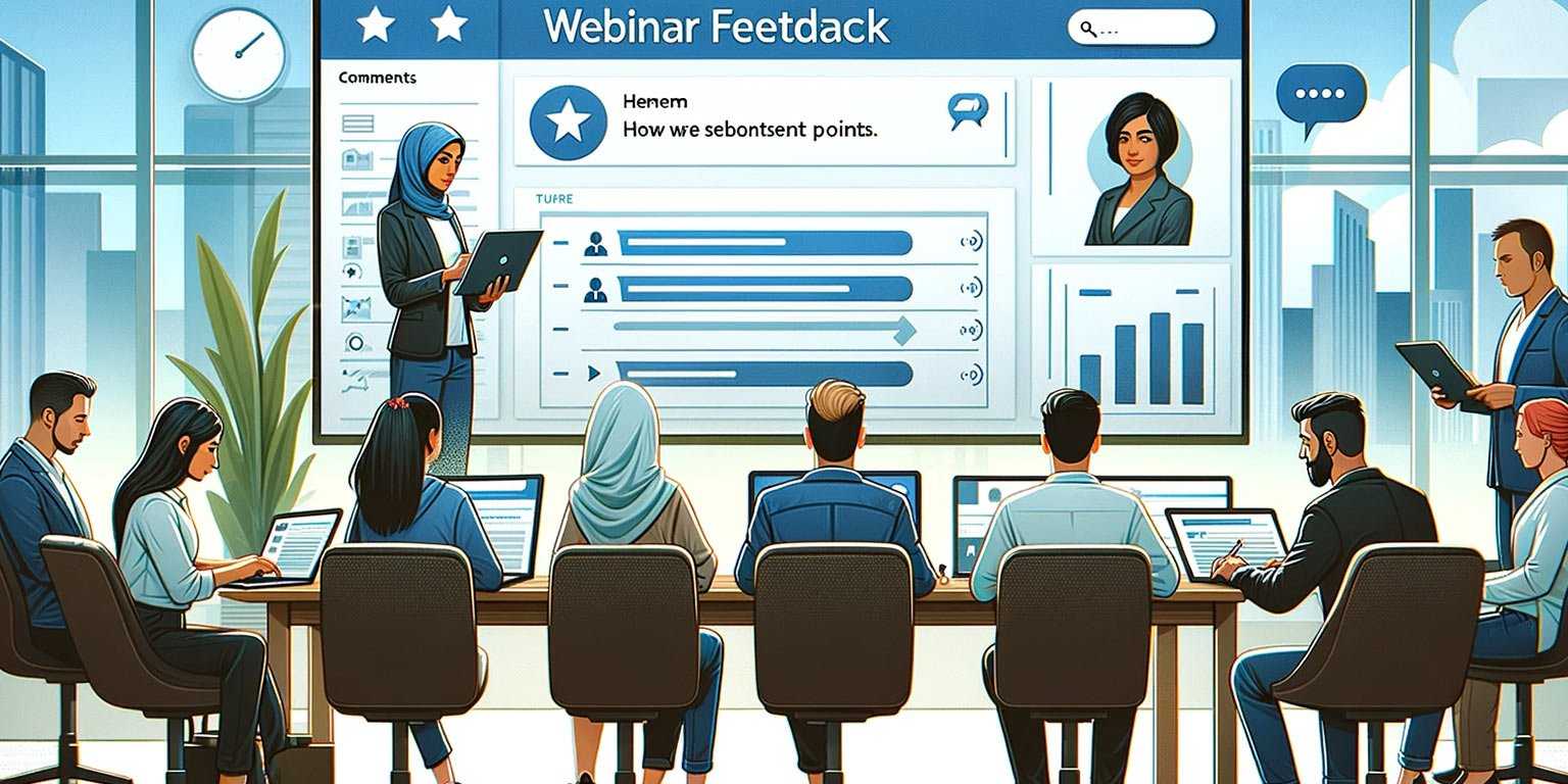 image digital d'un groupe de professionnel qui analyse des feedback